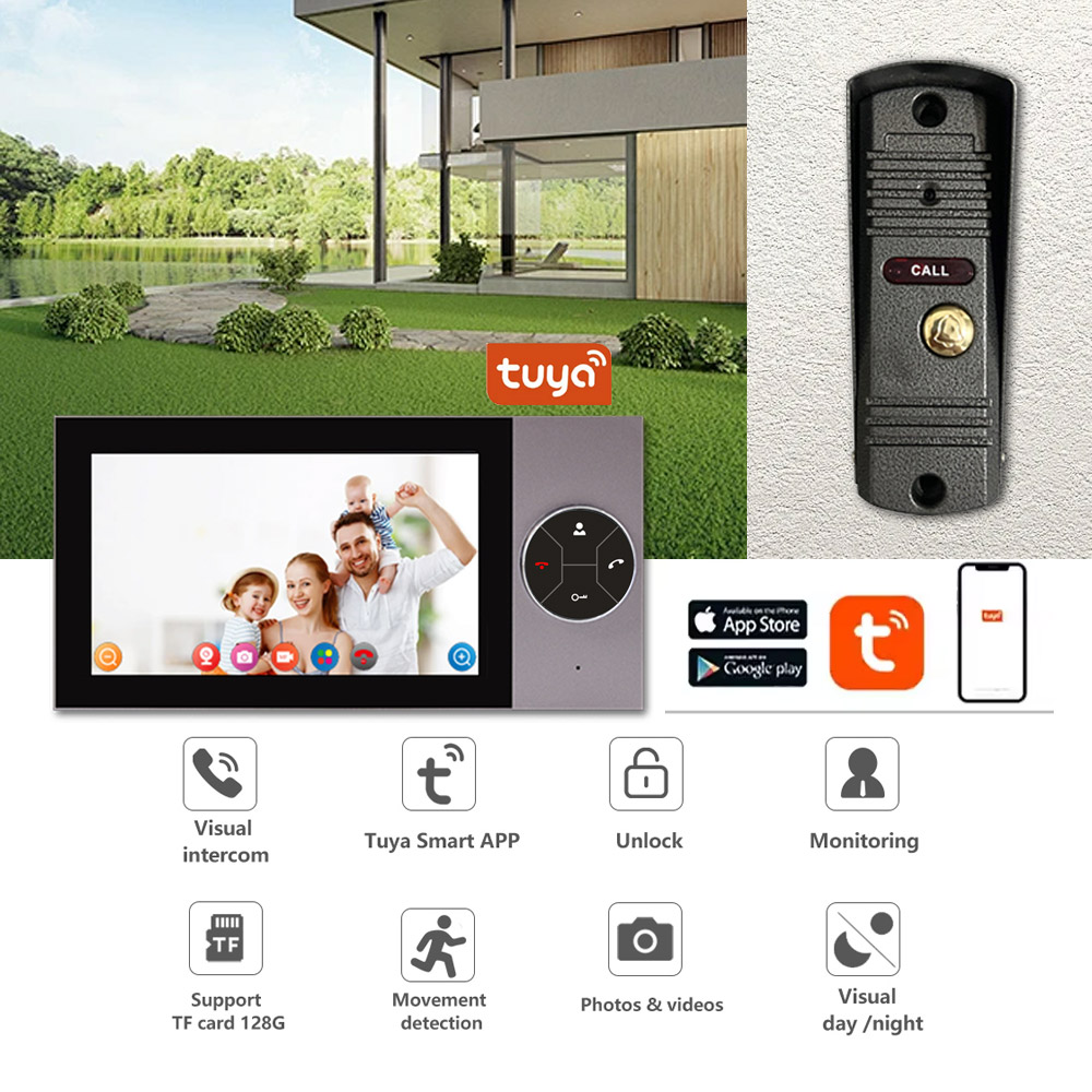 Wifi Doorbell Camera - Système de vidéophone de porte avec
