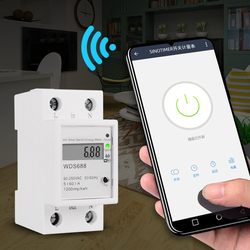 Smart Home Energy App - Compteur d'Massage Intelligent WDS688, Monophasé, Wifi,