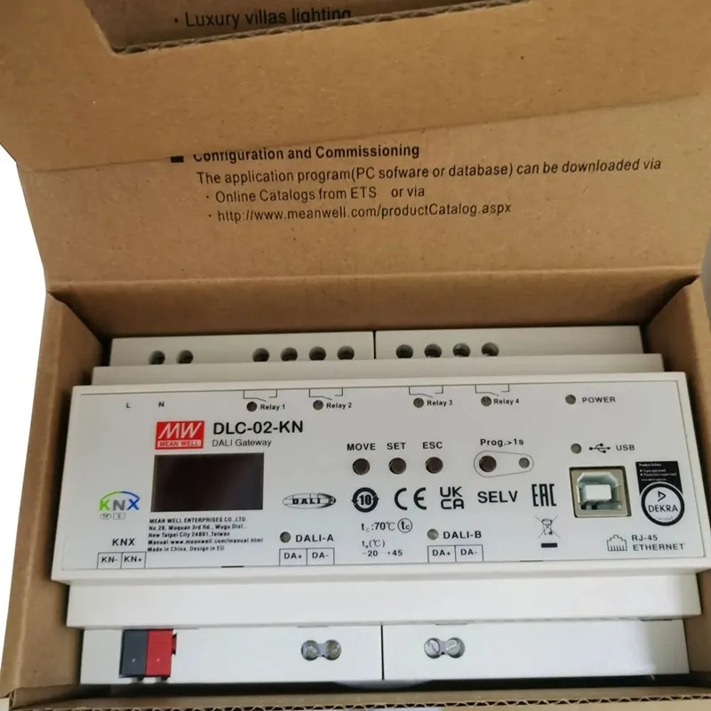 Smart Home Knx System - Mean Well DLC-02-KN KNX vers passerelle