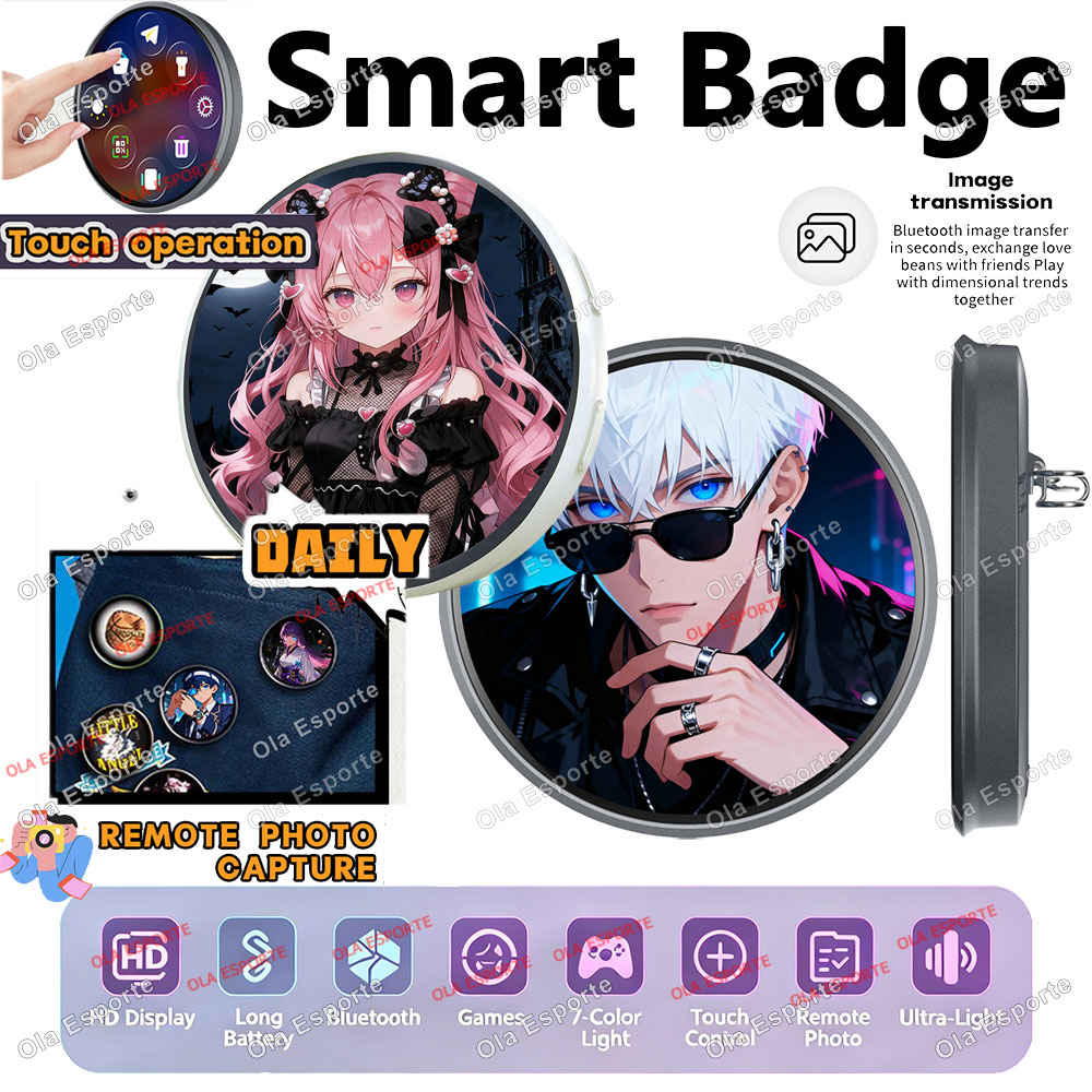 Smart Home Icon - Badge électronique Anime E-Badge : Écran