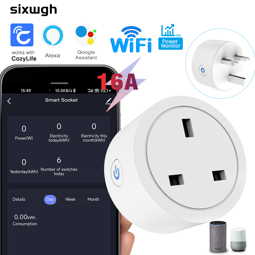 Smart Home Energy App - Prise intelligente WiFi 16A avec prise