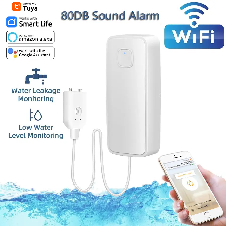 Wifi Water Sensor - Tuya-Capteur de fuite d'eau intelligent, détecteur