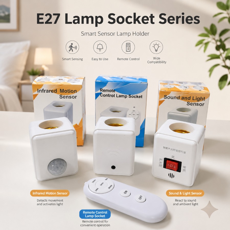 Pir Motion Sensor - Adaptateur de Douille E27 à Détection
