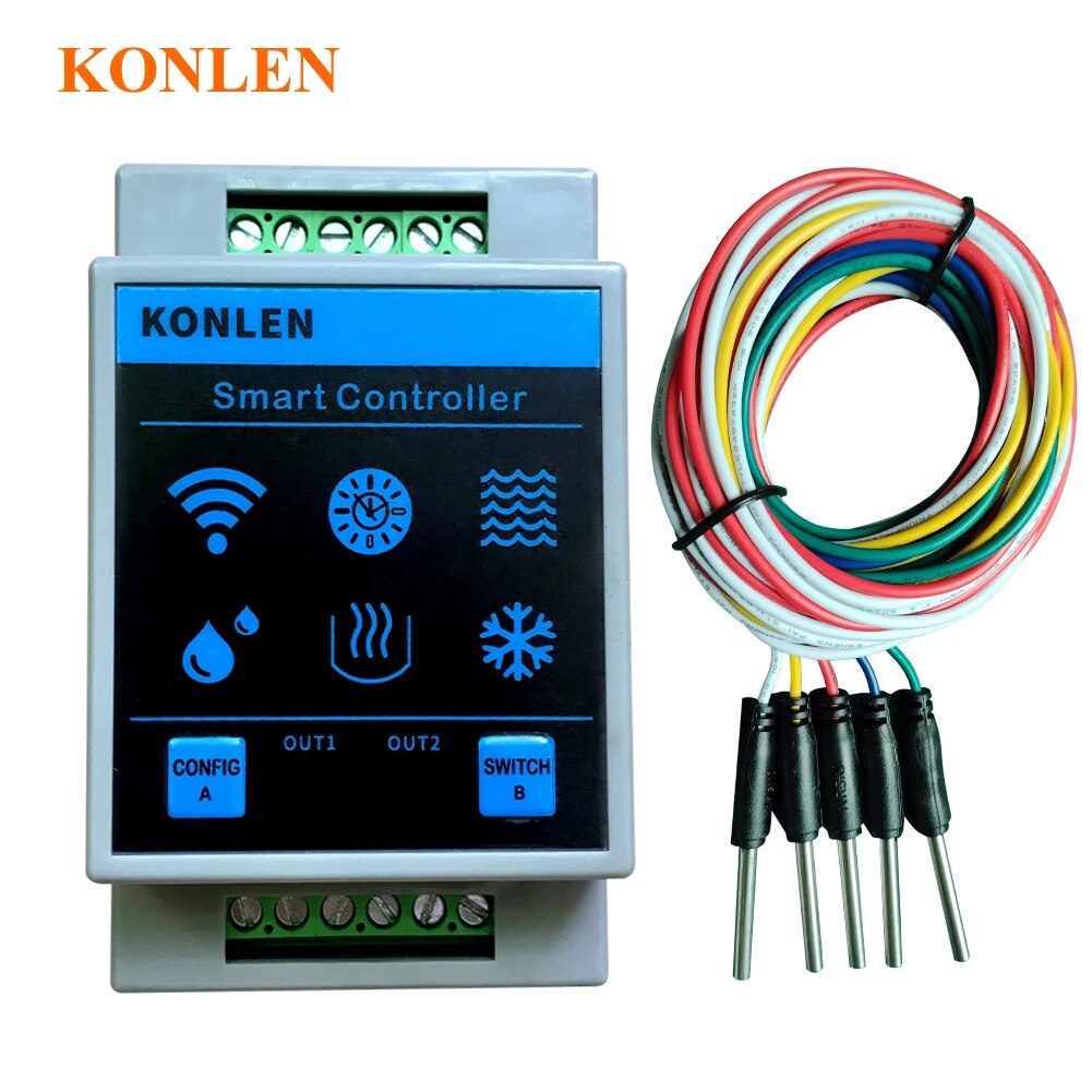 Wifi Water Sensor - KONLEN-Capteur de niveau d'eau Tuya, contrôleur