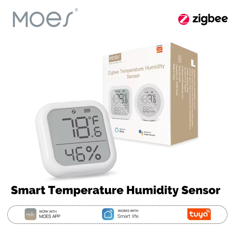 Smart Home Living - Capteur de température et d'humidité intelligent