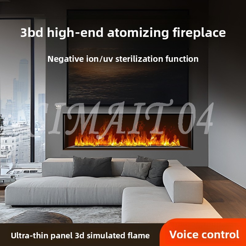 Smart Humidifier - Cheminée atomisante 3D, humidificateur d'ambiance à