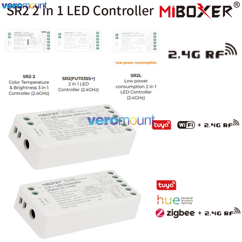 Wifi Led Dimmer - Contrôleur LED MiBoxer SR2 2.4G RF