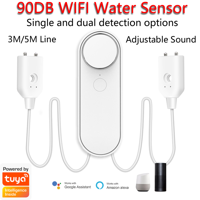 Wifi Water Sensor - Détecteur de fuite d'eau WiFi 3M/5M,
