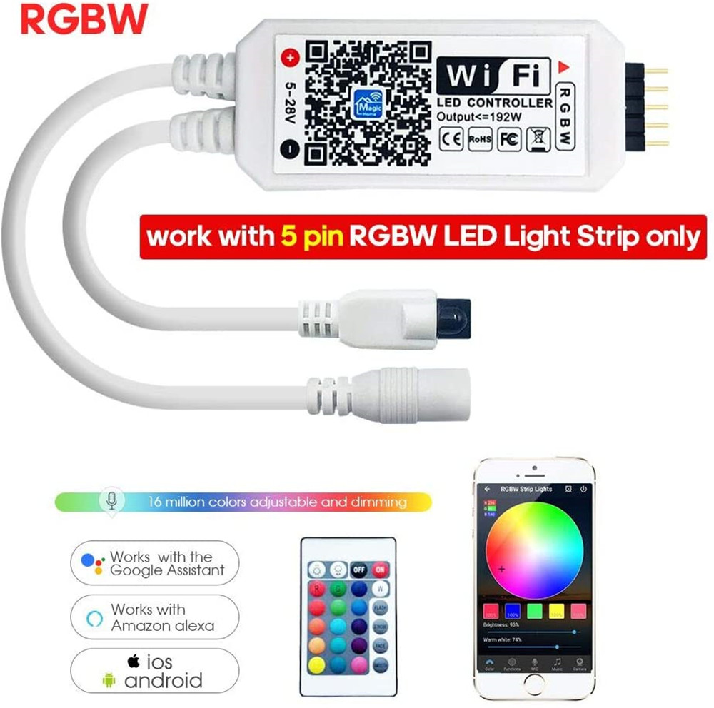 Wifi Led Dimmer - Contrôleur LED Wifi DC12V RGBW/RGBWW avec