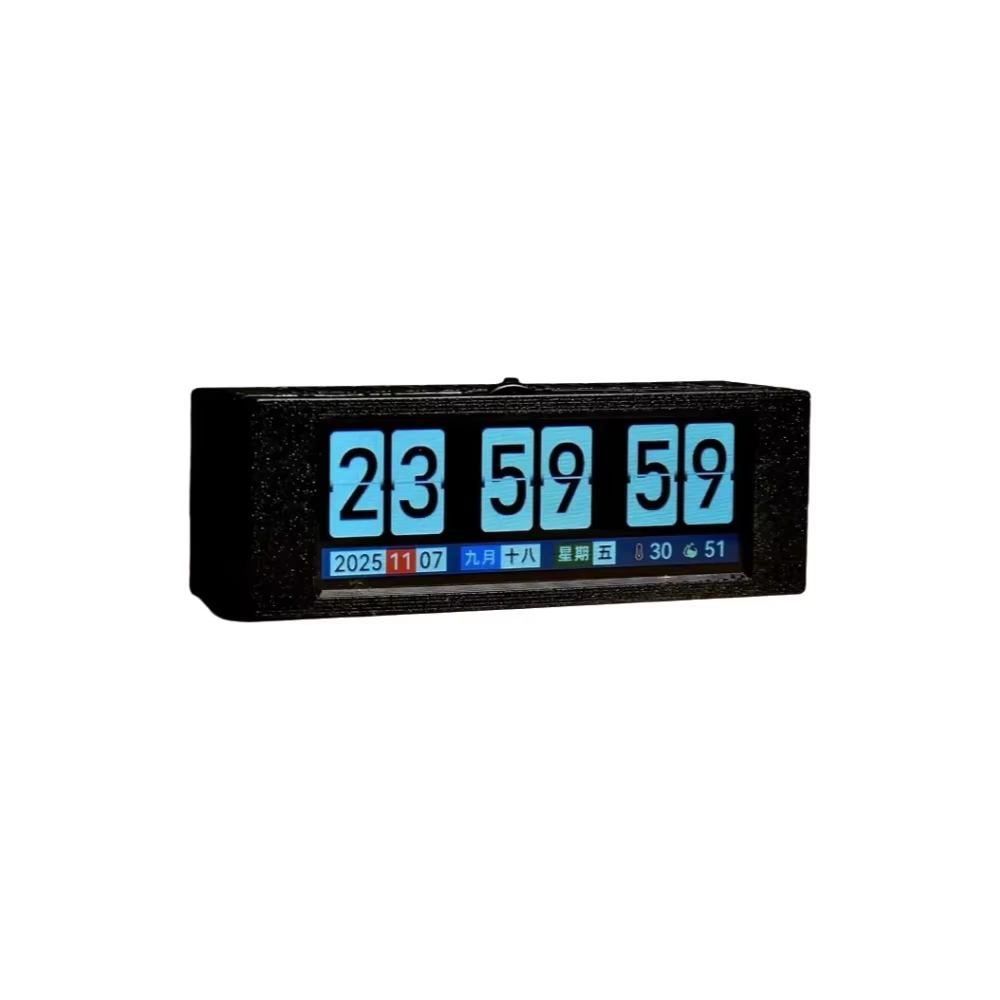 Smart Home Automation - Horloge à pages tournantes imprimée en