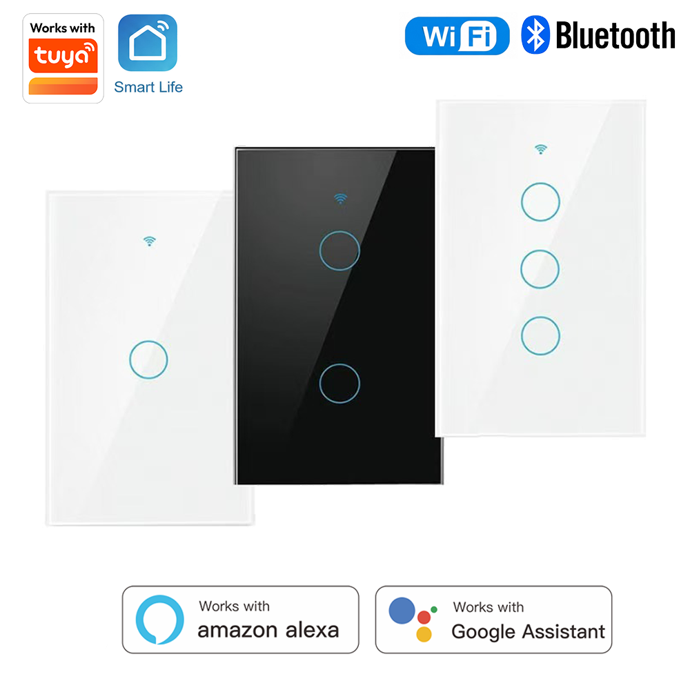 Smart Home Plus - Interrupteur intelligent tactile Tuya (norme US)
