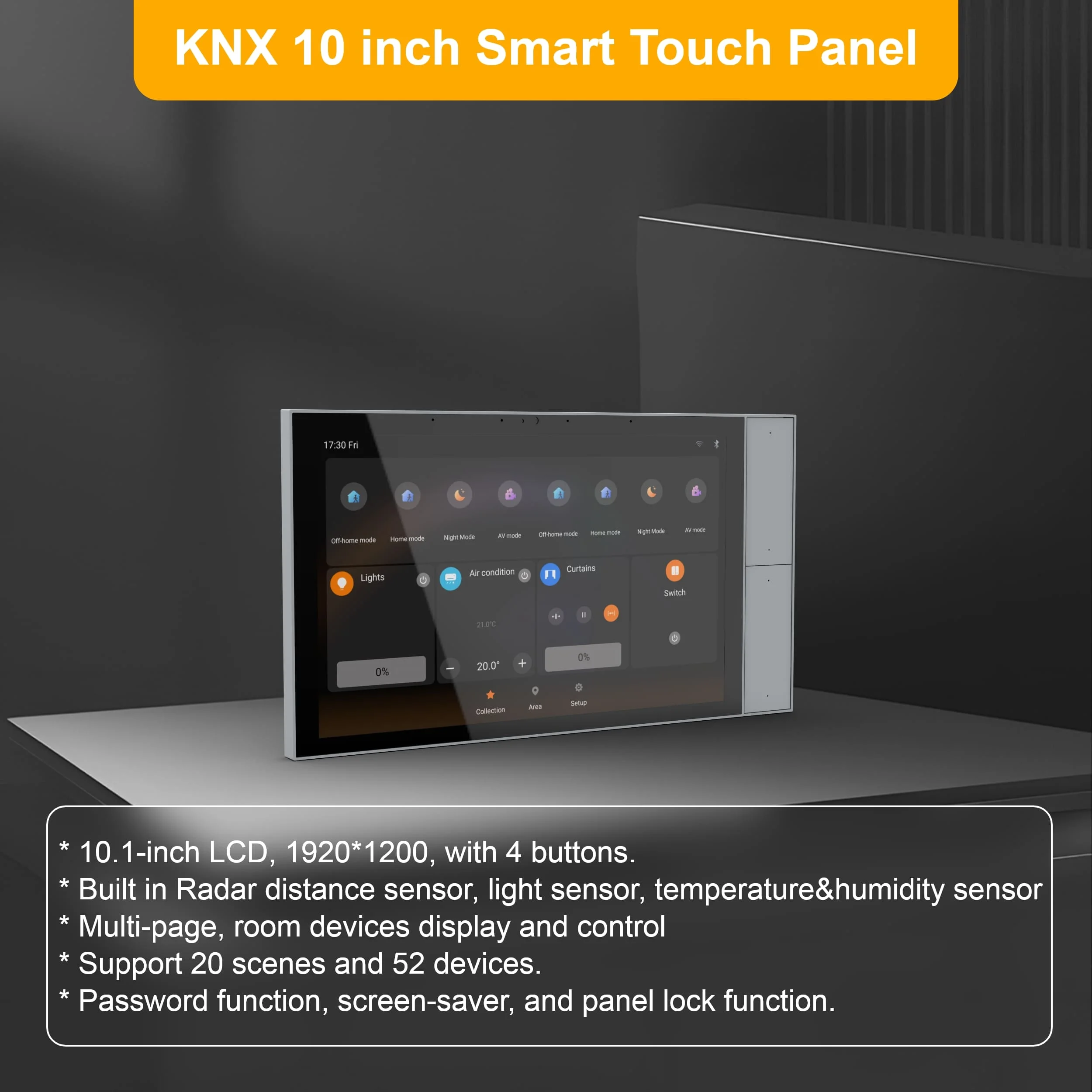 Panneau tactile intelligent 20 - Smart Home Knx System avis et prix
