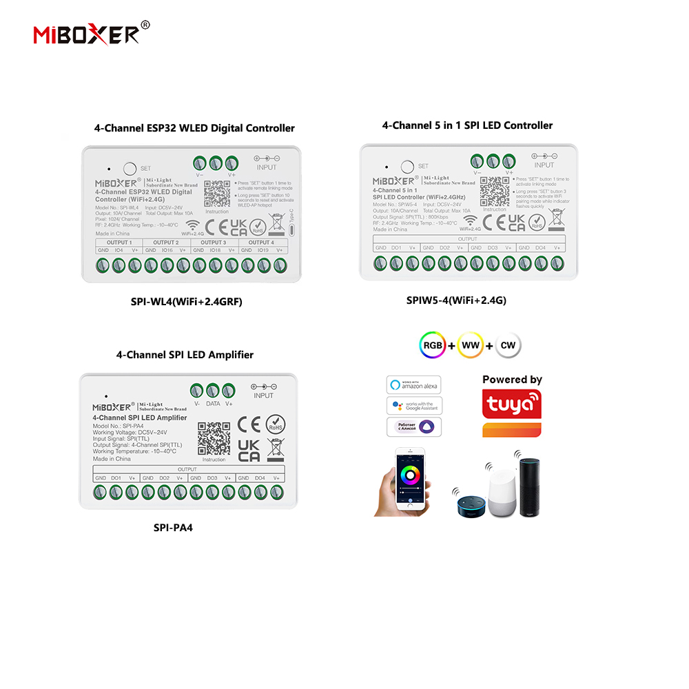 Miboxer SPIW5-4 5 en 1, contrô - Wifi Led Dimmer avis et prix