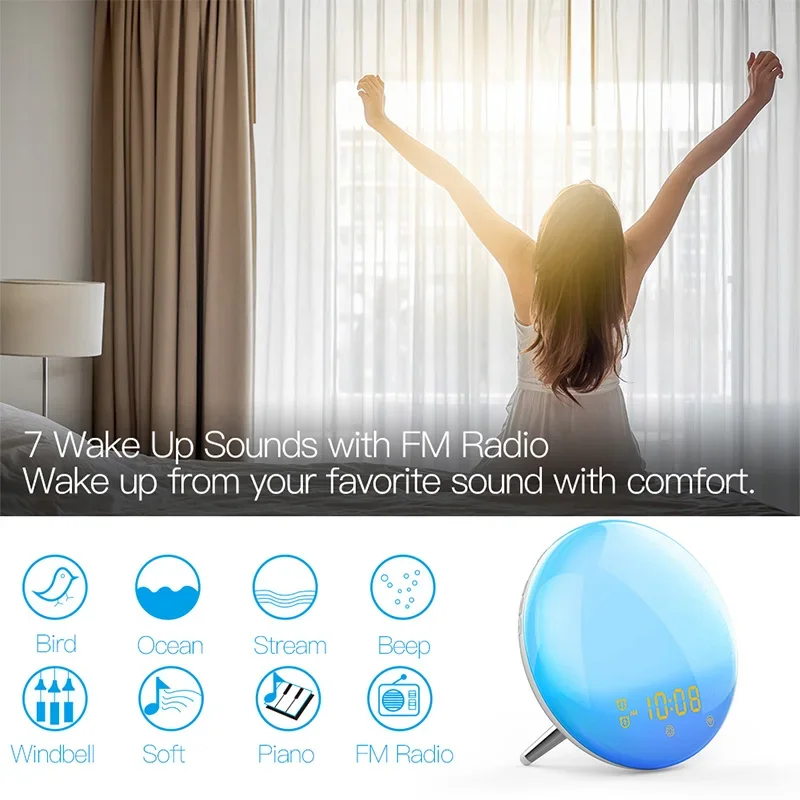 Réveil lumineux sans fil avec  - Wifi Led Dimmer avis et prix