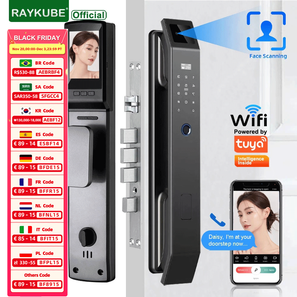 RAYKUBE DF14 Tuya WiFi 3D reco - Wifi Doorbell Camera avis et prix