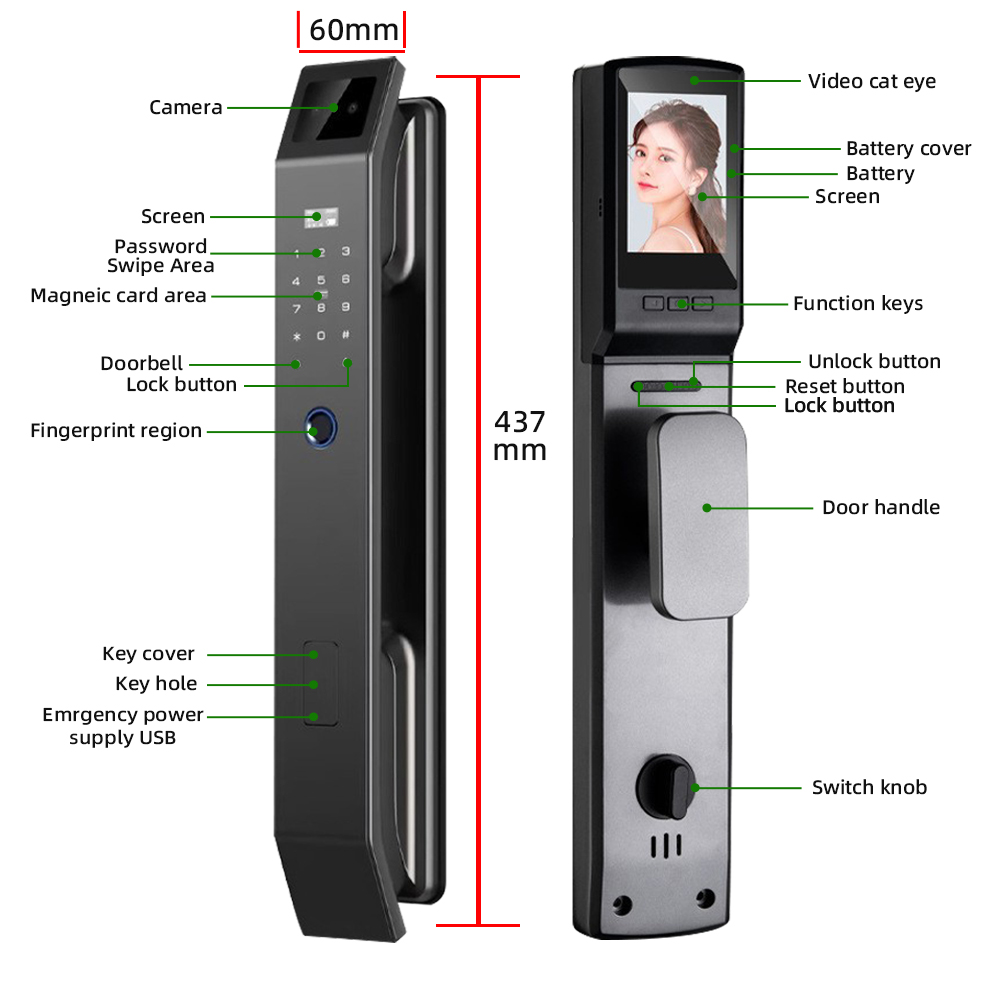 RAYKUBE DF14 Tuya WiFi 3D reco - Wifi Doorbell Camera avis et prix