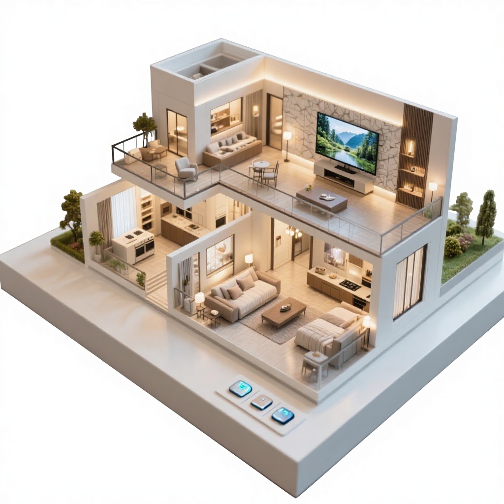 Démonstration de modèle de mai - Smart Home Floor Plan avis et prix