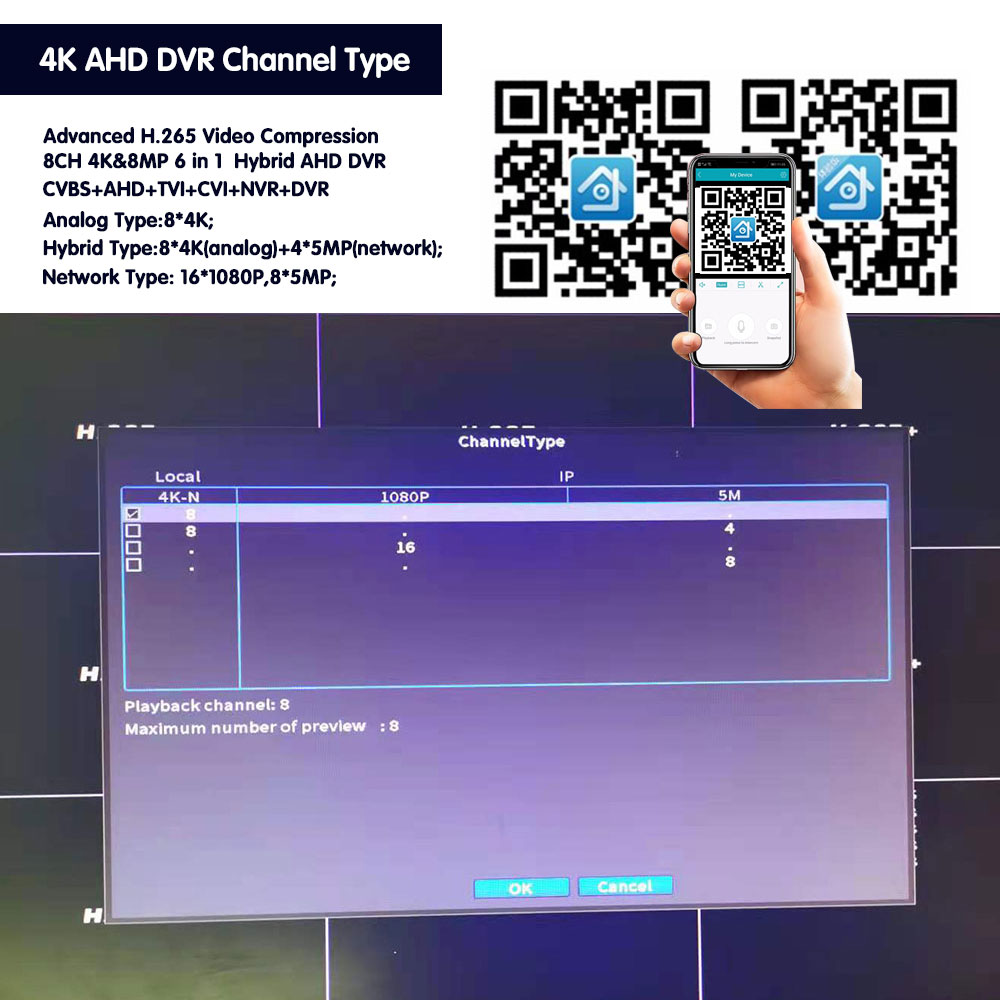 Xmeye 4K 8MP sécurité CCTV DVR - Smart Home Microsoft avis et prix