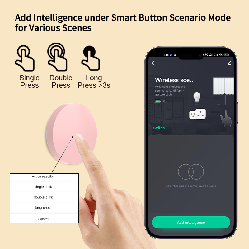 Bouton intelligent sans fil Zi - Smart Home Setup avis et prix
