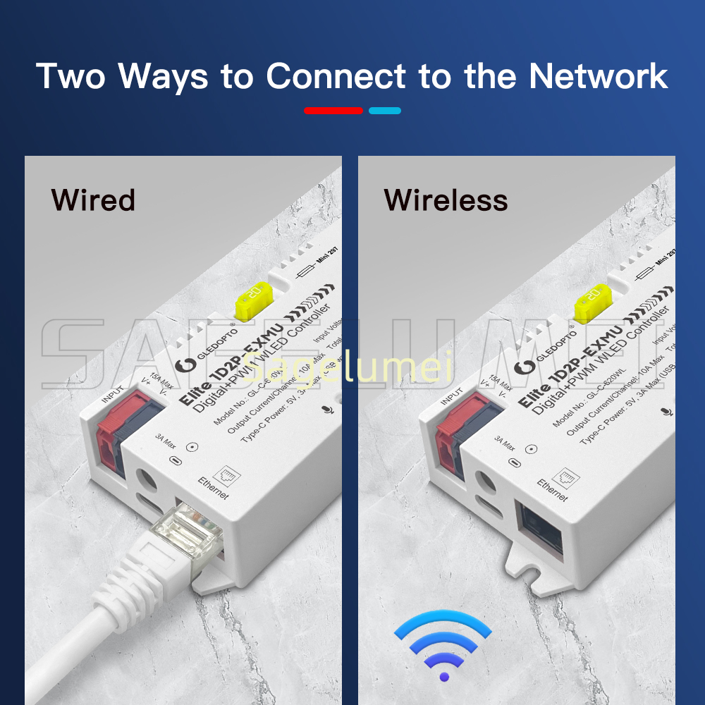 Contrôleur WLED Elite 1D2P-EXM - Wifi Led Dimmer avis et prix