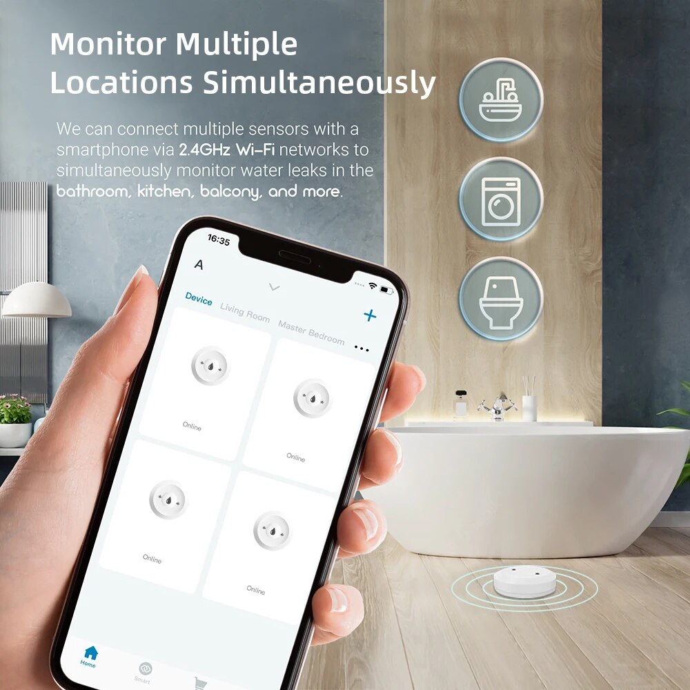 Détecteur de fuite d'eau Zigbe - Smart Home Setup avis et prix