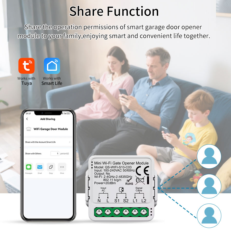 Module de commande d'ouvre-por - Smart Home Villa avis et prix