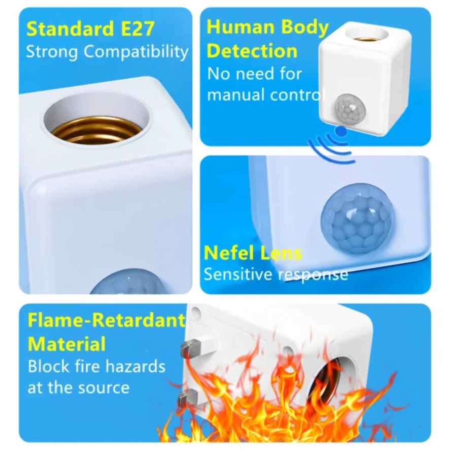 Adaptateur de prise pour ampou - Pir Motion Sensor avis et prix
