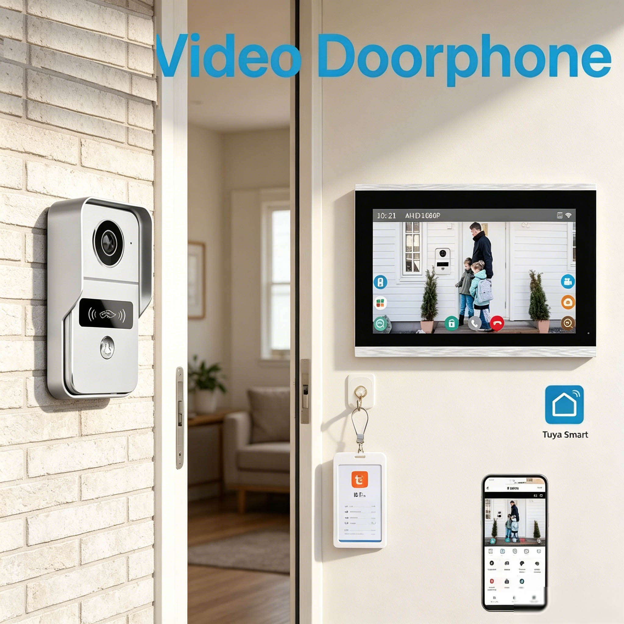Interphone de porte, 10,1 pouc - Wifi Doorbell Camera avis et prix