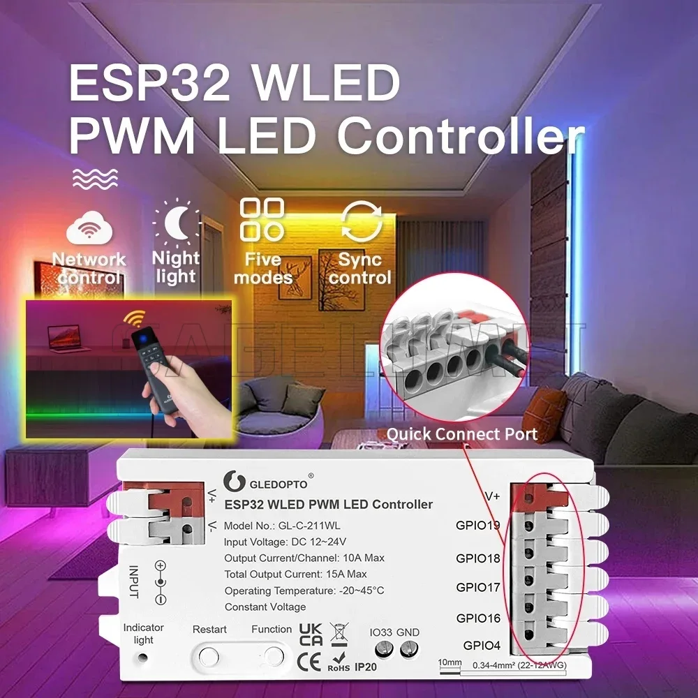 5 Modes en 1 DC12-24V GL-C-211 - Wifi Led Dimmer avis et prix